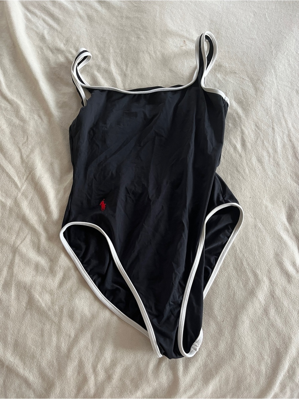 Polo Sport Black & White One Piece Swimsuit Size 12